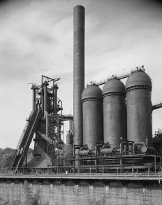 A view of Carrie Furnace #7 in 1989. Source: HAER