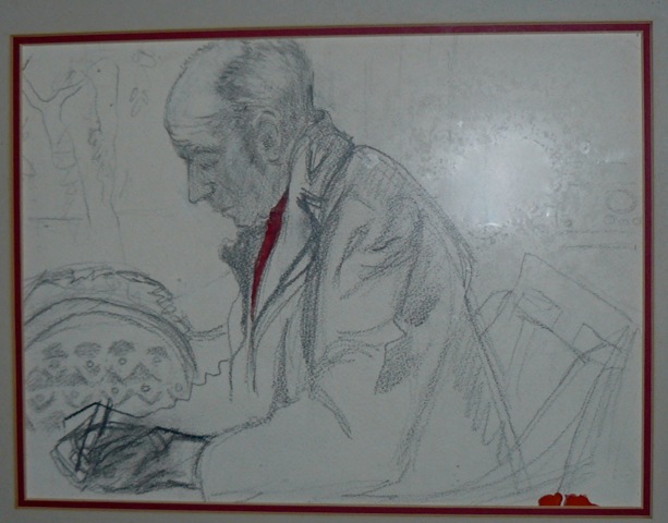 A sketch by the mother of John Sinton author of the article "Remembering JB Jackson"