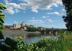 View of Wilkes-Barre, PA in the Delaware and Lehigh National Heritage Corridor.