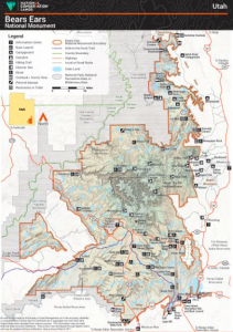 Map of Bears Ears National Monument from BLM.gov